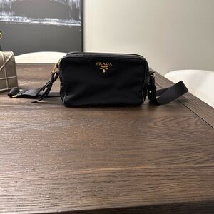 Prada crossbody Bag with Gold Accents